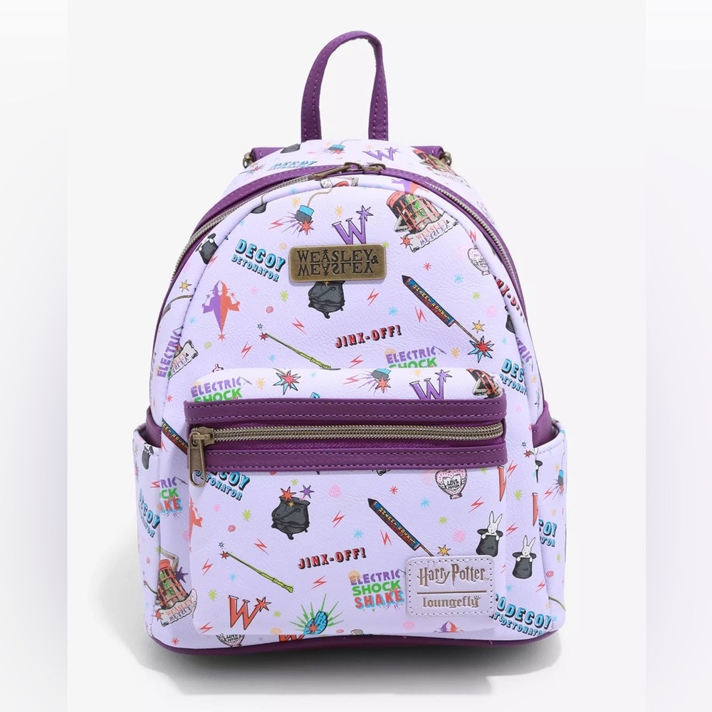 EUC Loungefly Harry Potter Weasleys' Wizard Wheezes Mini Backpack